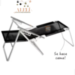 Reposeras aluminio cama