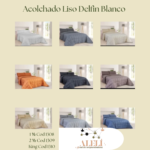 Acolchado Liso Delfin Blanco 1 1/2