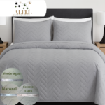 Cubrecama + Funda Zig Zag 2 1/2