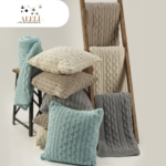 Manta Tejido Artesanal Shabby Chic