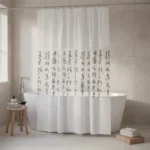 Cortina De Baño Organza Bordada